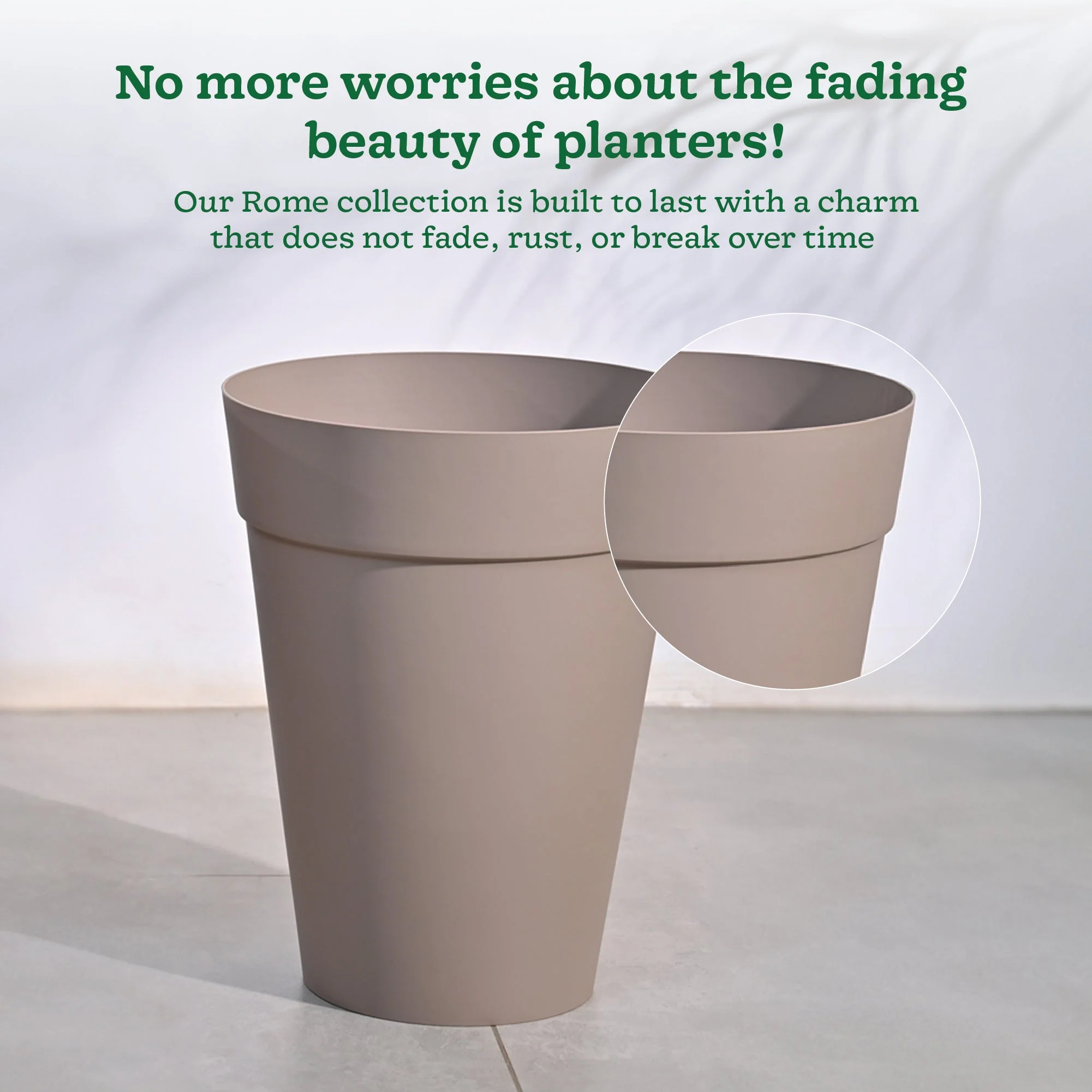 Rome Plastic Planter - Image 129