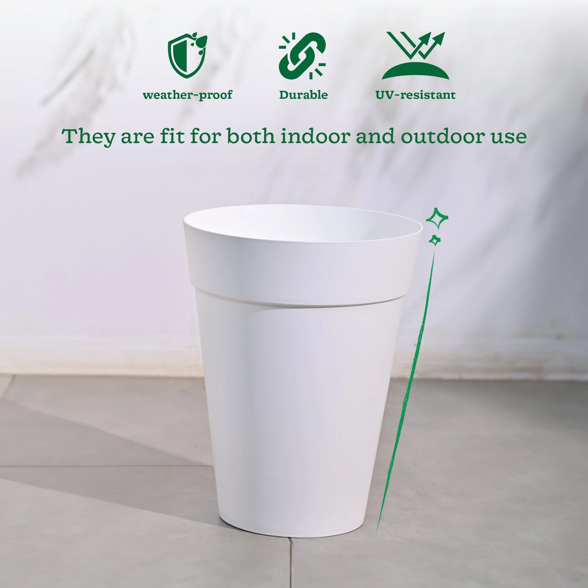 Rome Plastic Planter - Image 149