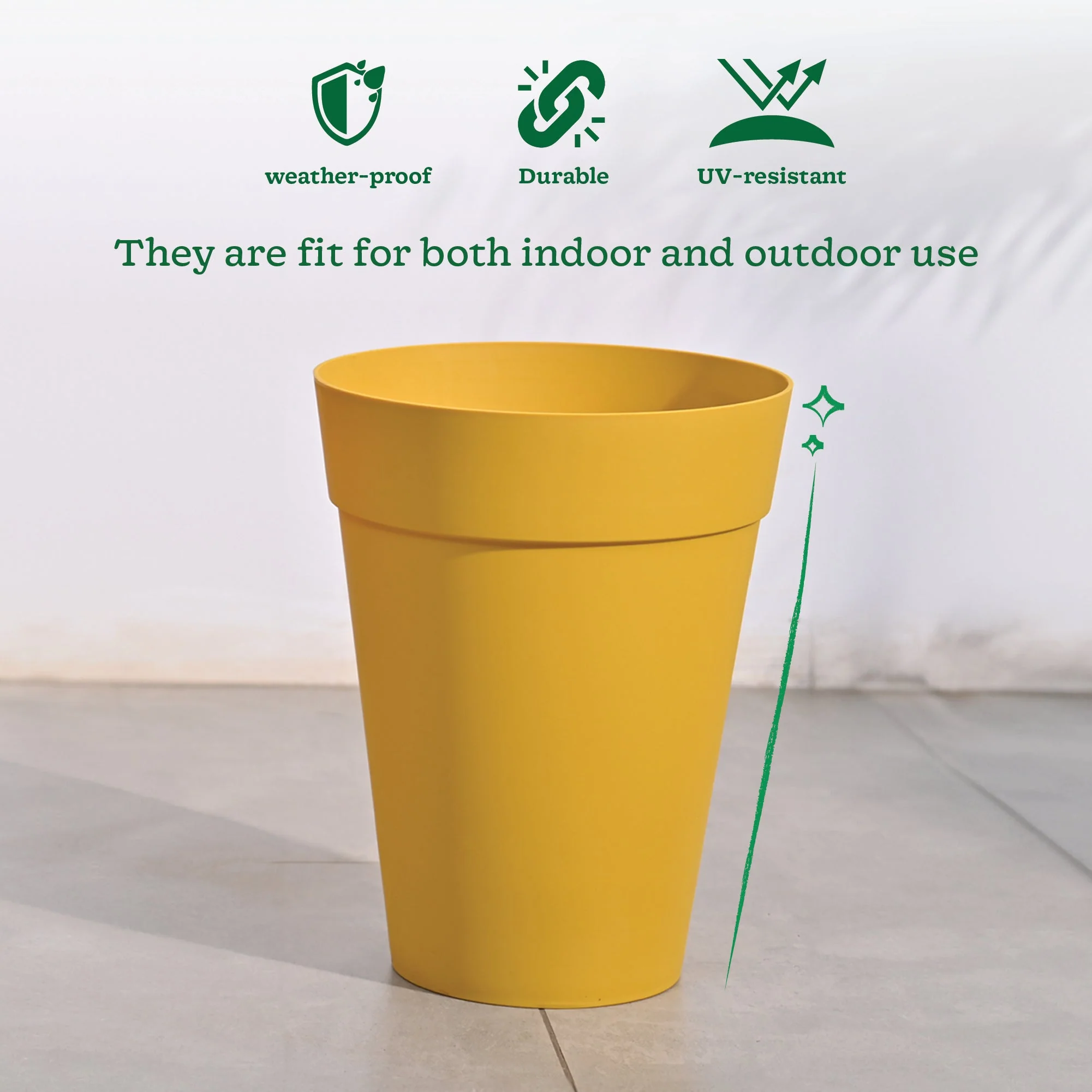 Rome Plastic Planter - Image 155