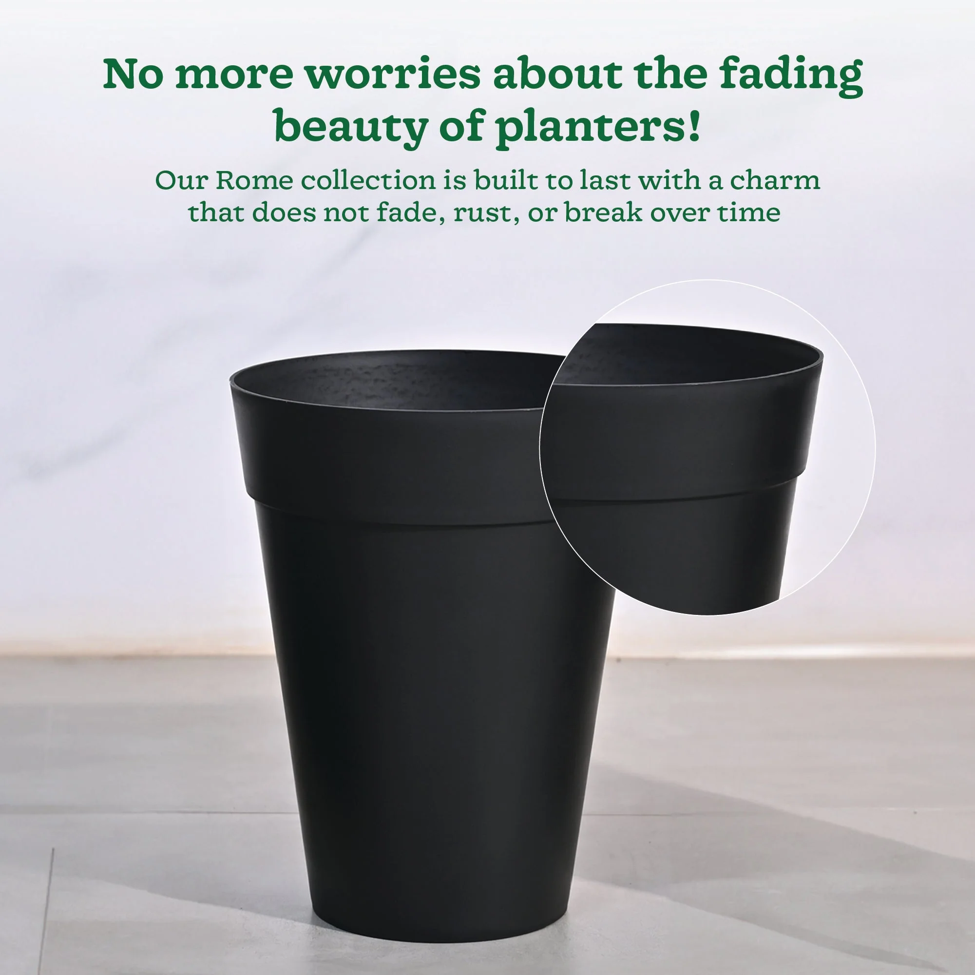Rome Plastic Planter - Image 3