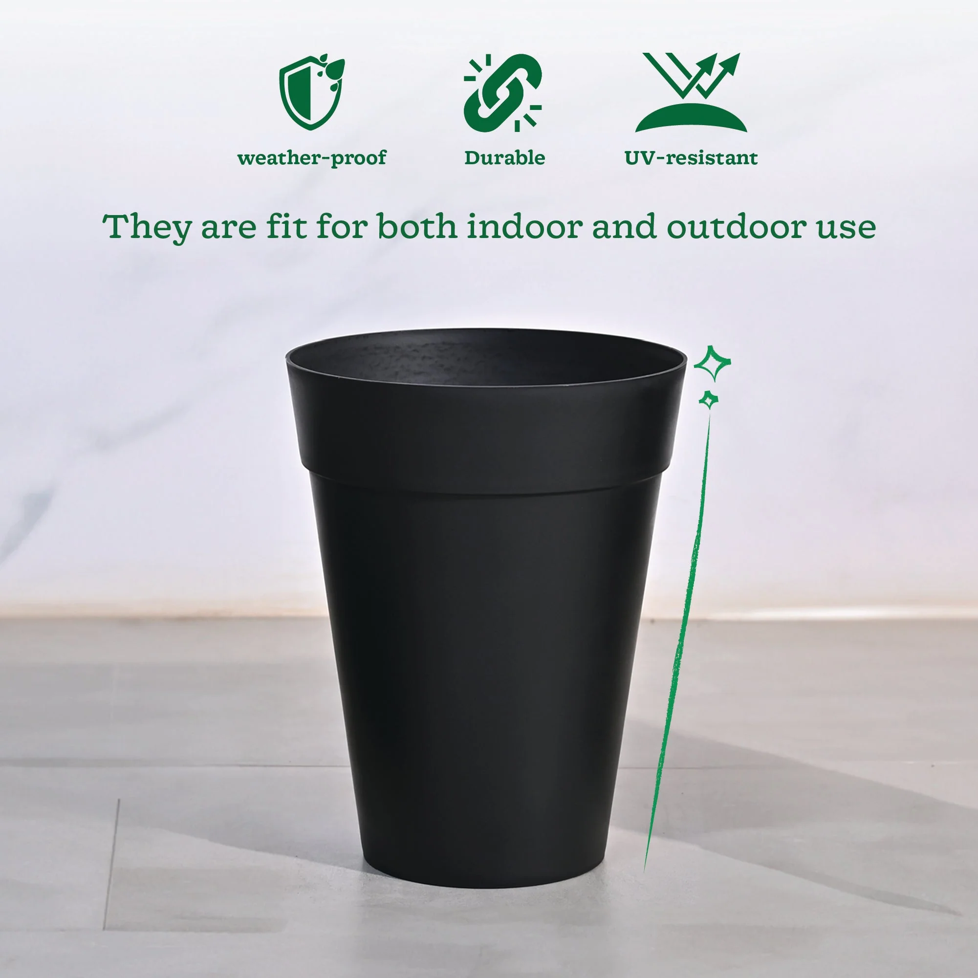 Rome Plastic Planter - Image 5