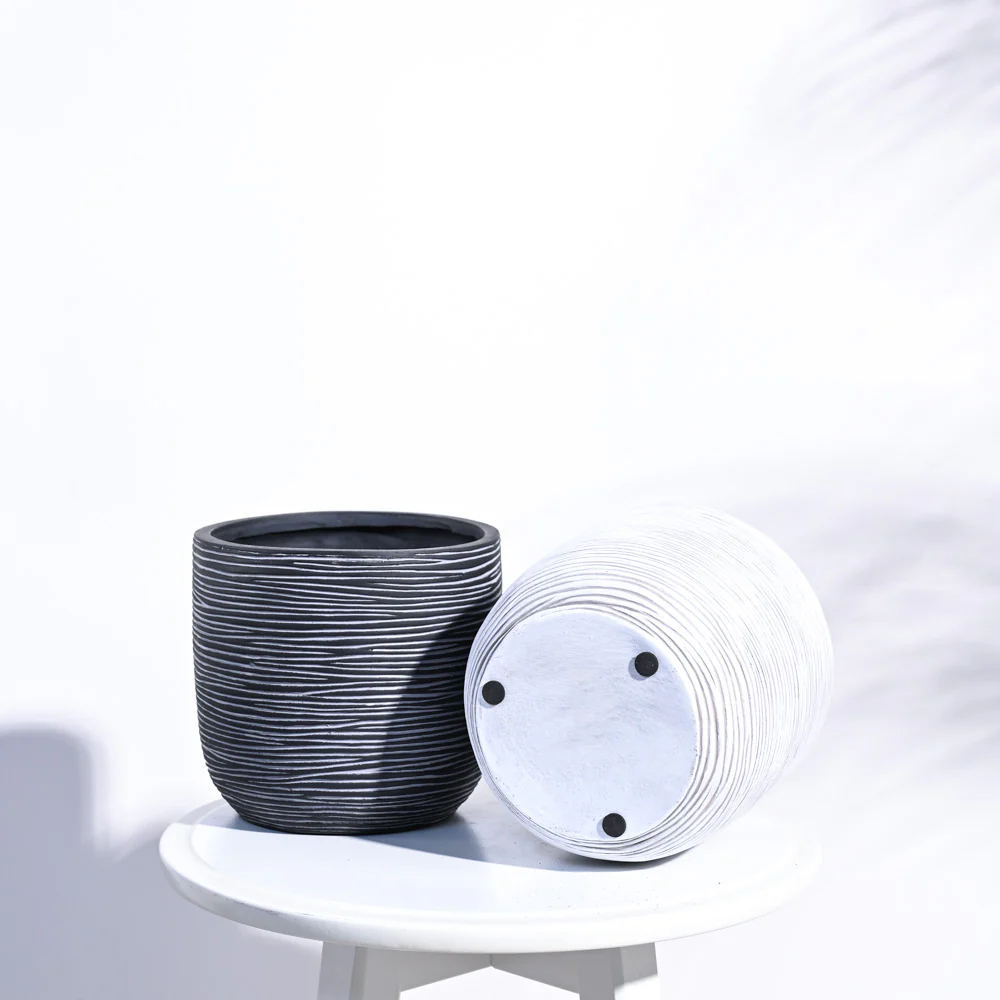 Zuri Planter Ball Rib - Image 24