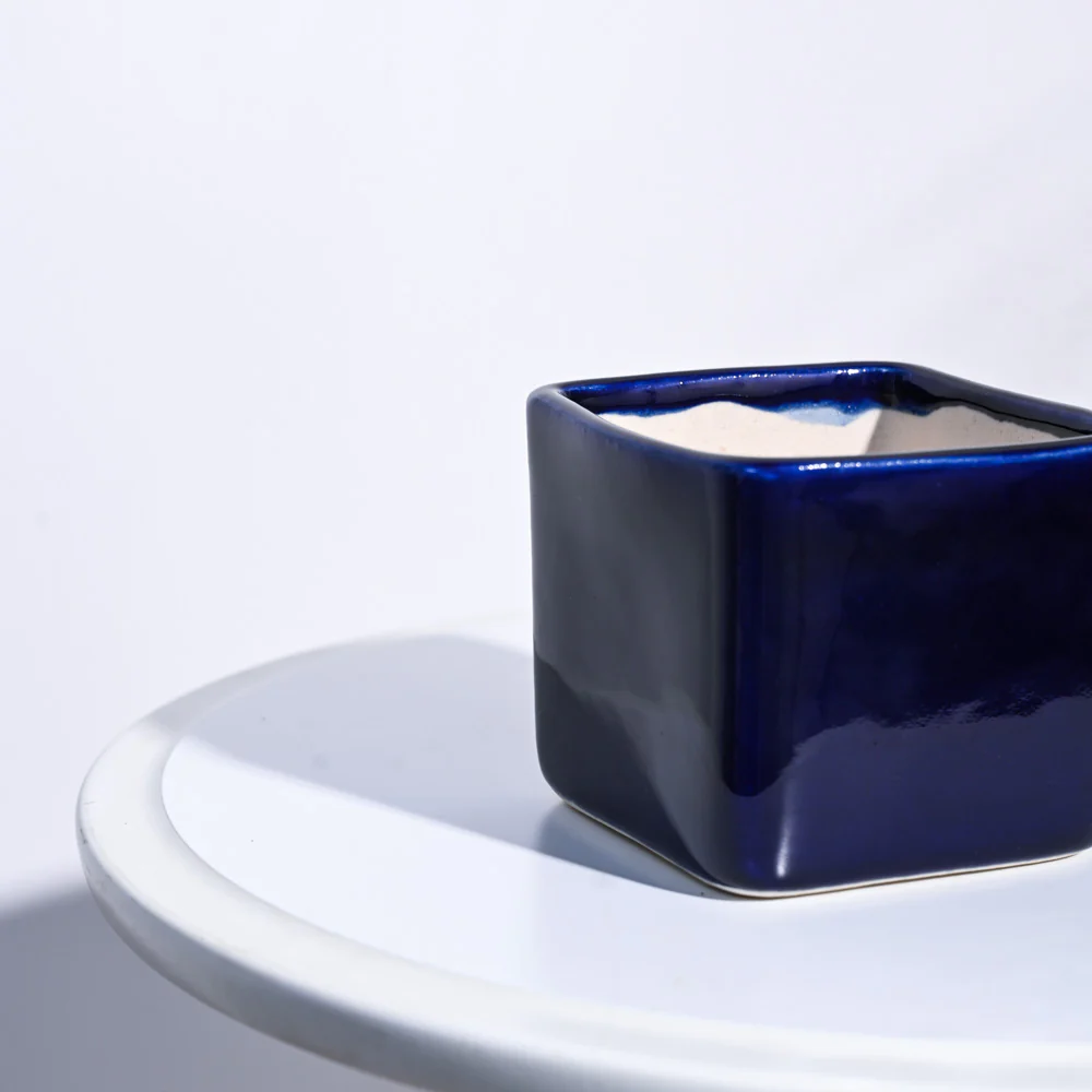 Square Ceramic Pot (3.5 Inch Width) - Image 9
