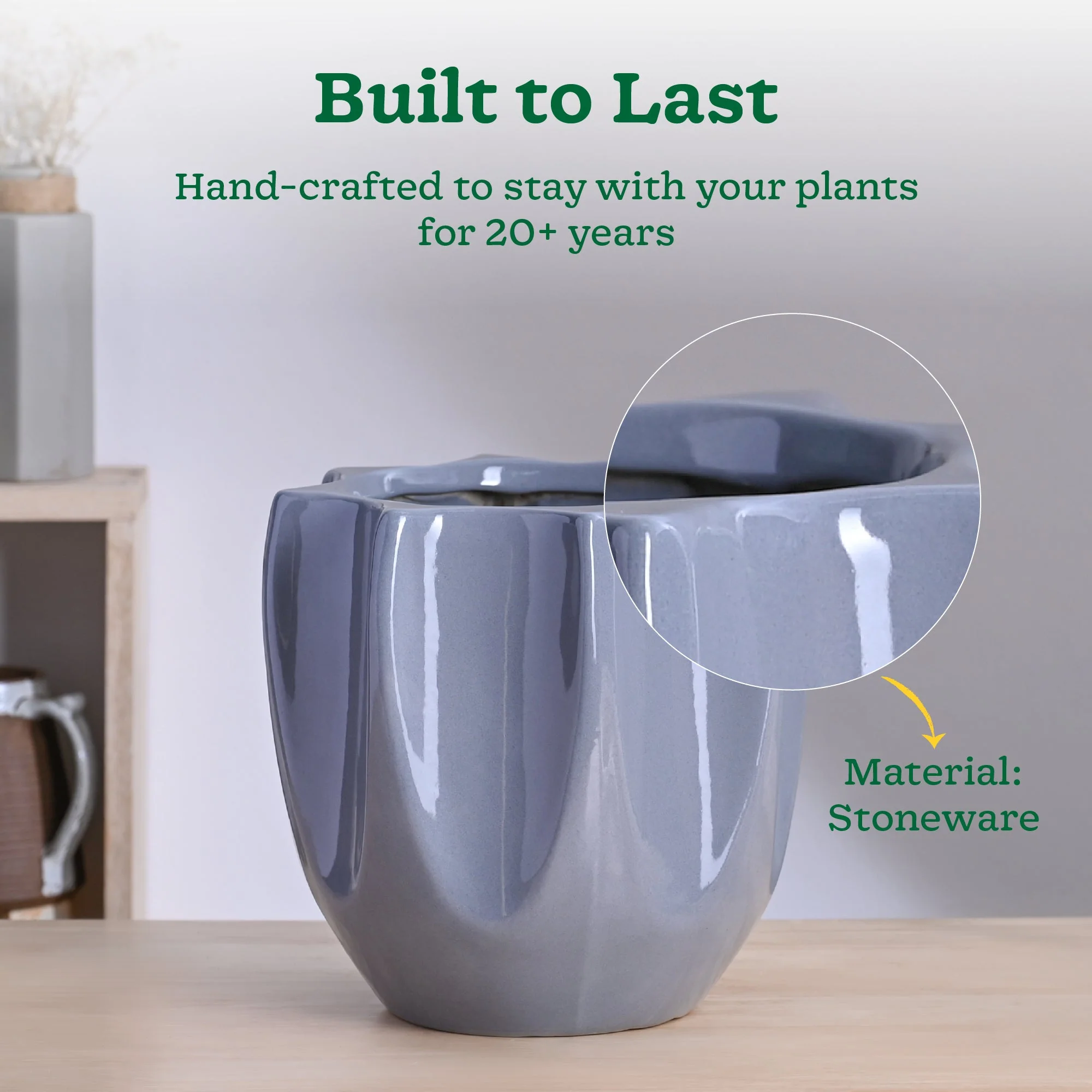 Tranquil Tales Ceramic Planter - Image 3