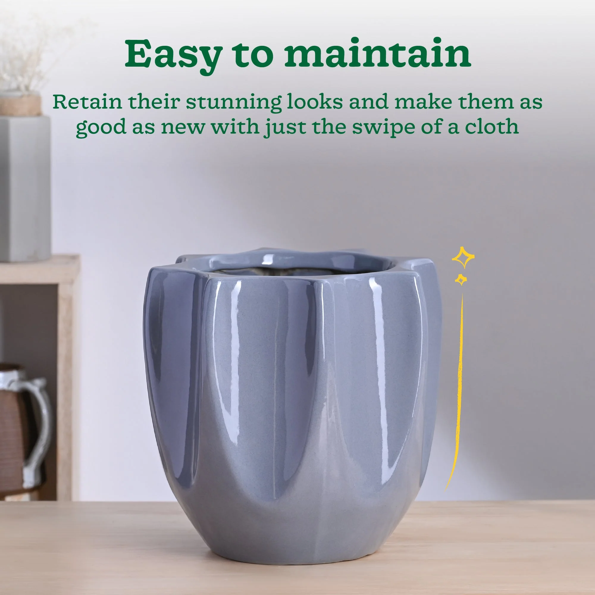 Tranquil Tales Ceramic Planter - Image 4