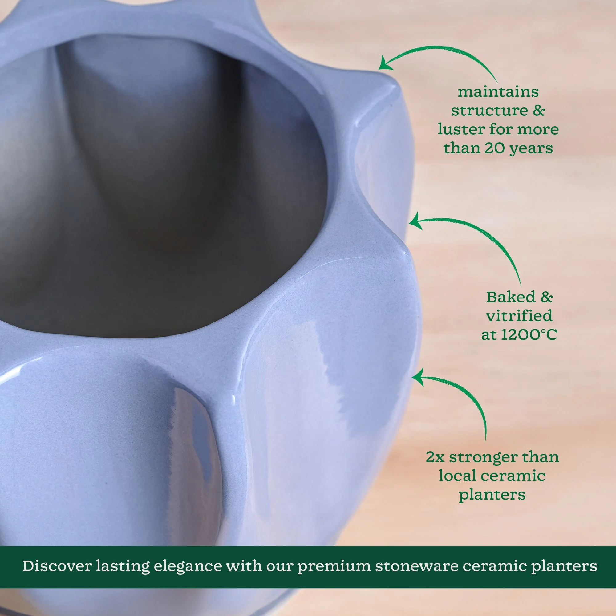 Tranquil Tales Ceramic Planter - Image 5