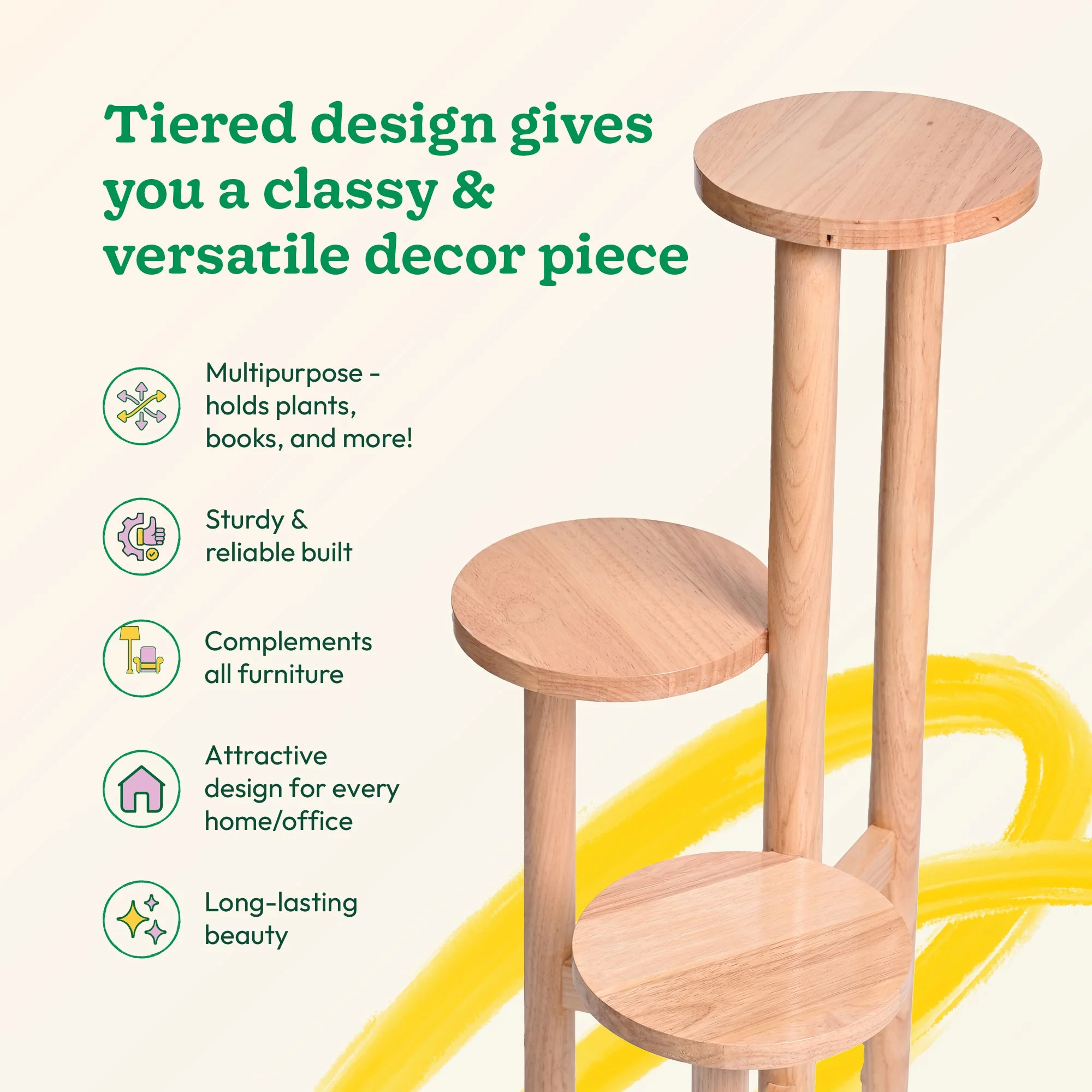 Trillum Wooden Stand - Image 3