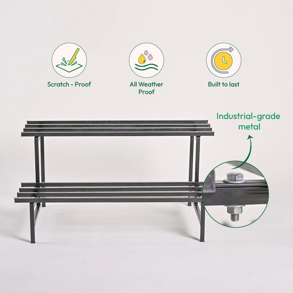 2-Tier Elevate Metal Plant Stand - Image 10