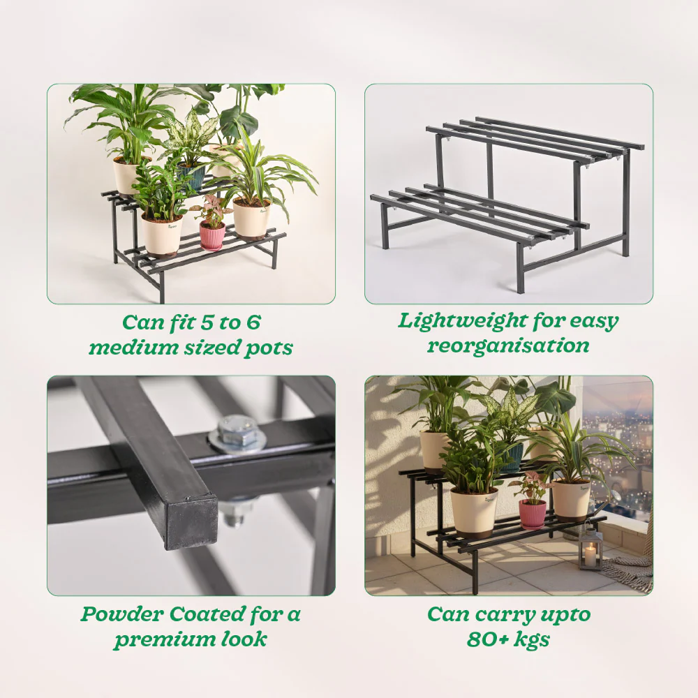 2-Tier Elevate Metal Plant Stand - Image 11