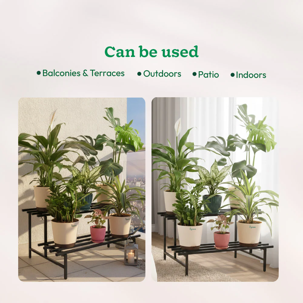 2-Tier Elevate Metal Plant Stand - Image 12