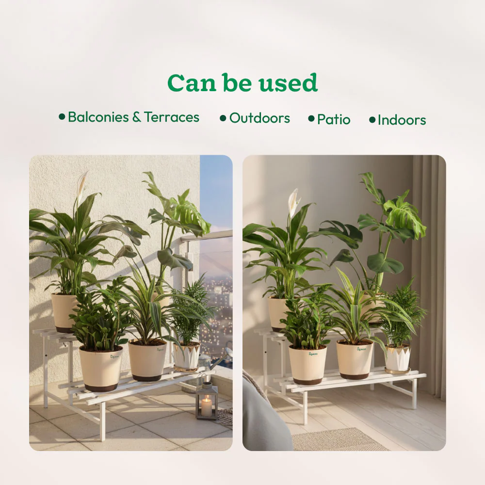 2-Tier Elevate Metal Plant Stand - Image 6