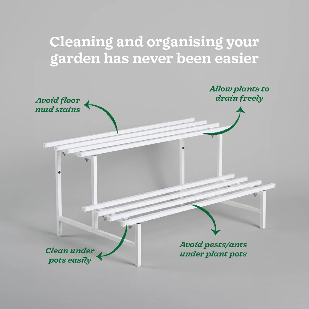 2-Tier Elevate Metal Plant Stand - Image 7