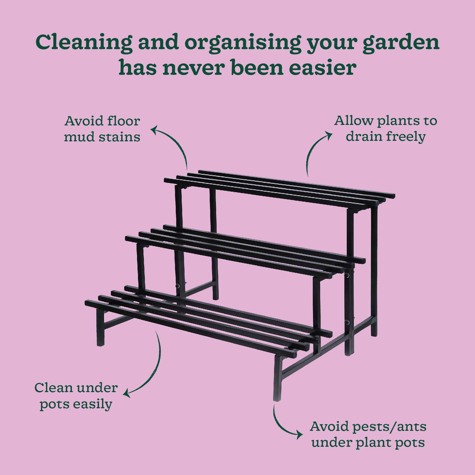 3-Tier Elevate Metal Plant Stand - Image 11
