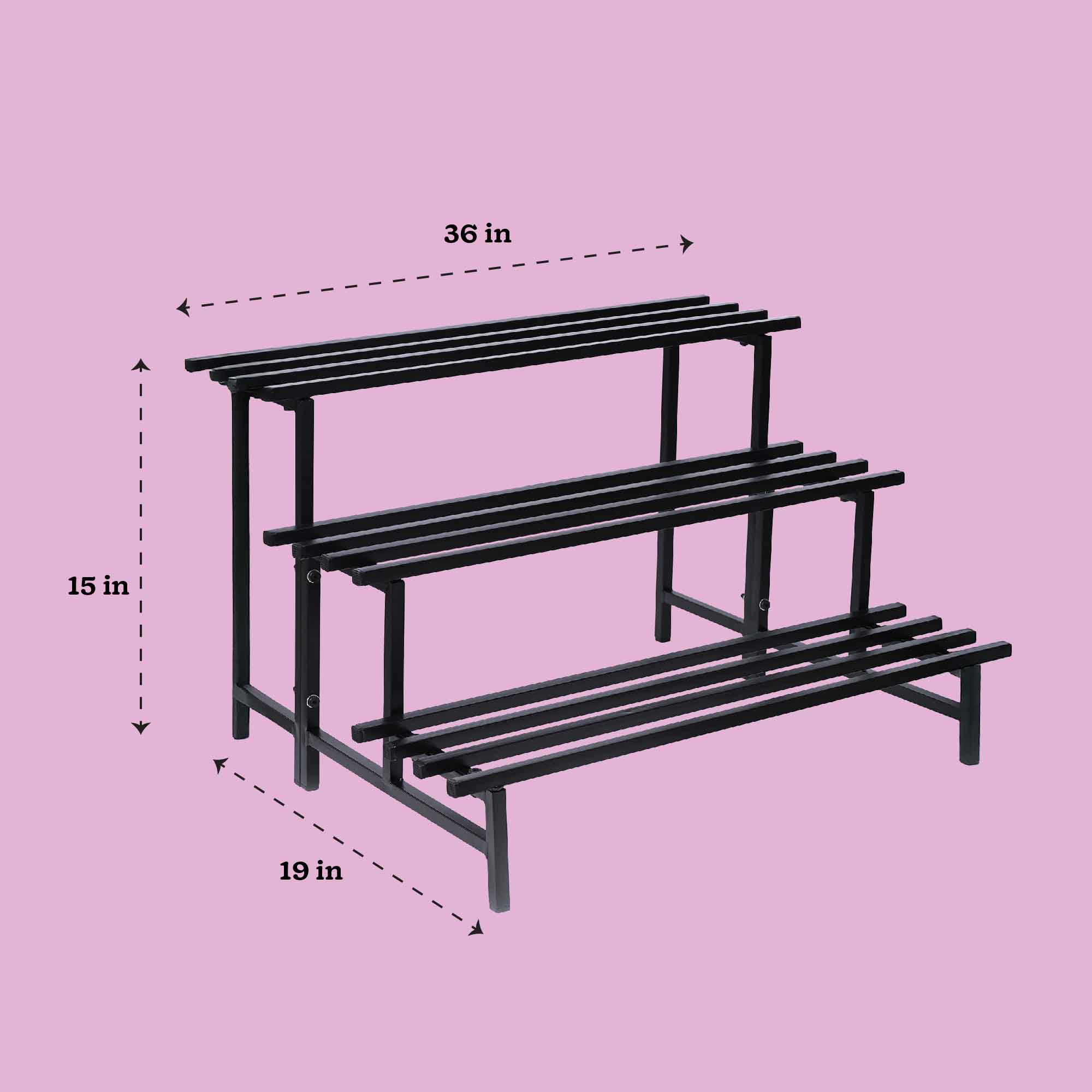 3-Tier Elevate Metal Plant Stand - Image 12