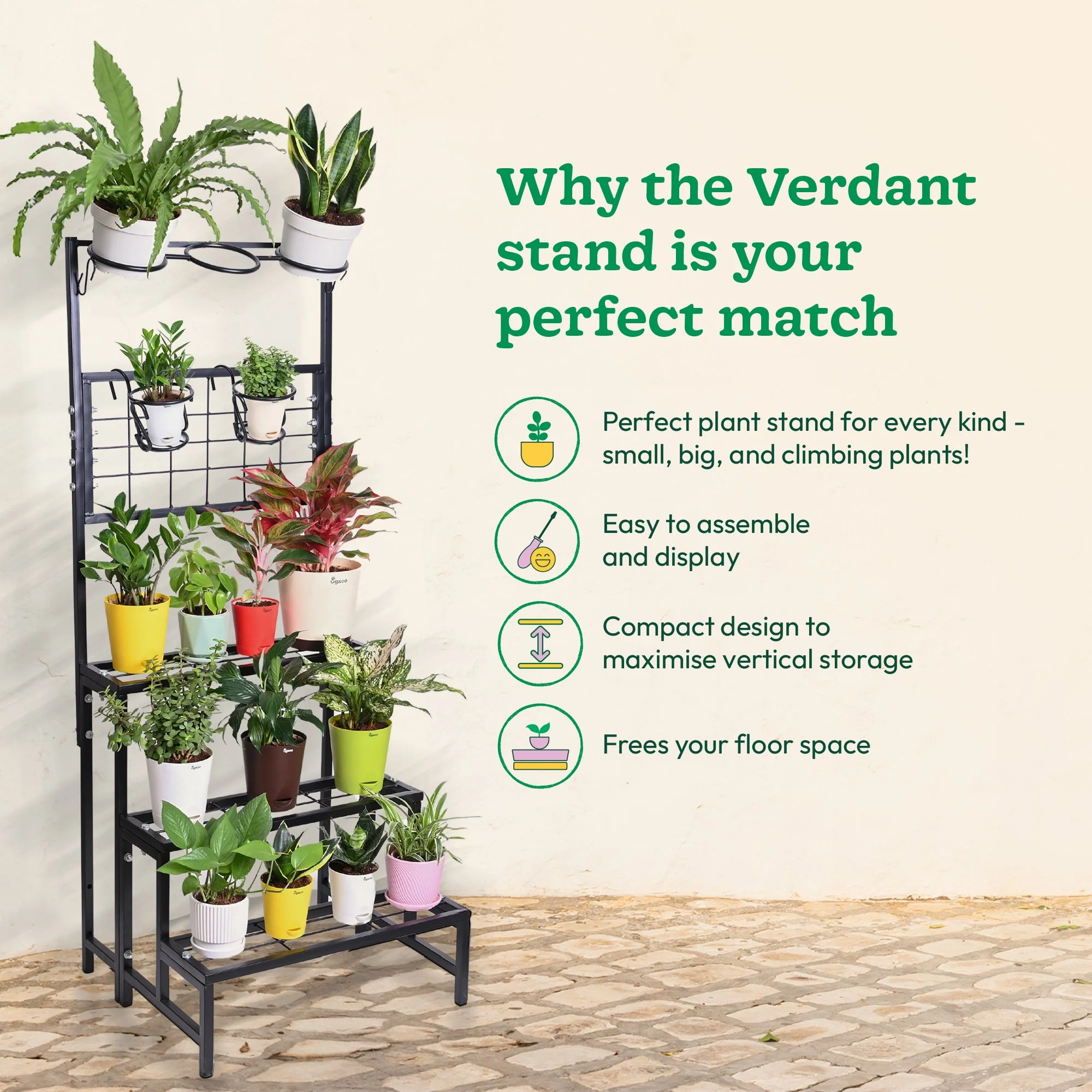 Verdant Metal Plant Stand - Image 7