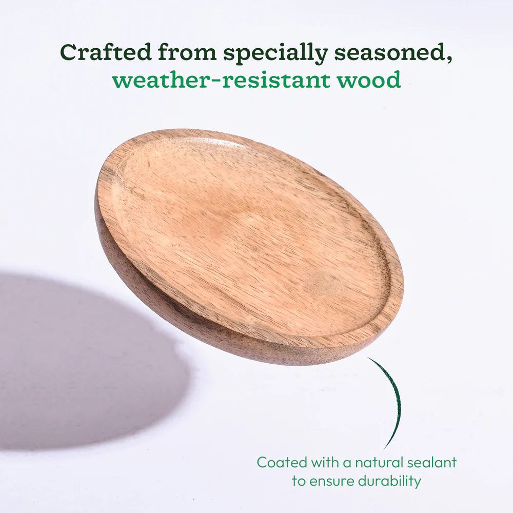 Wooden Plant Tray - Set of 3 - Image 3