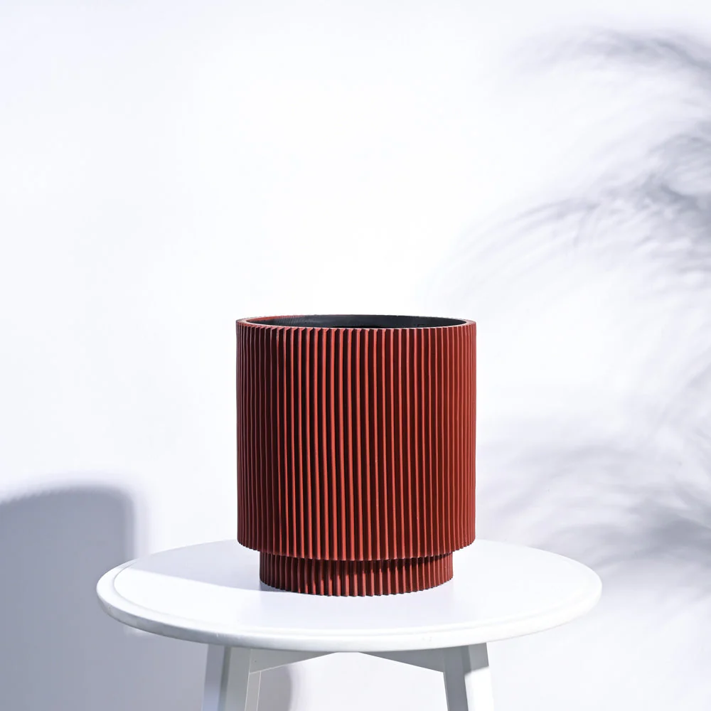 Zuri Vase Cylinder Groove - Image 3