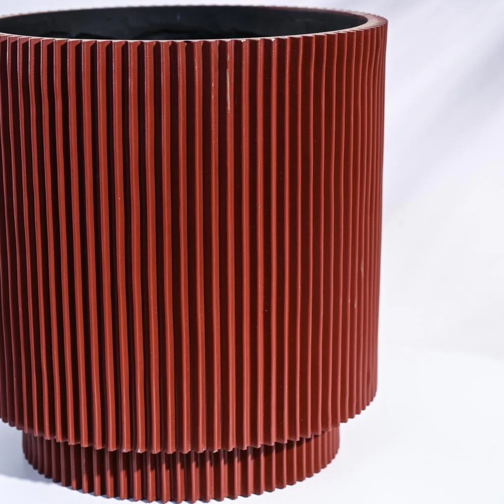 Zuri Vase Cylinder Groove - Image 5