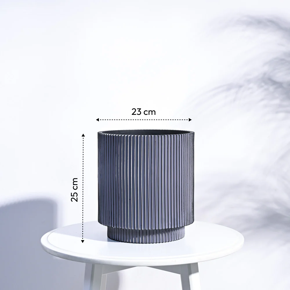 Zuri Vase Cylinder Groove - Image 7